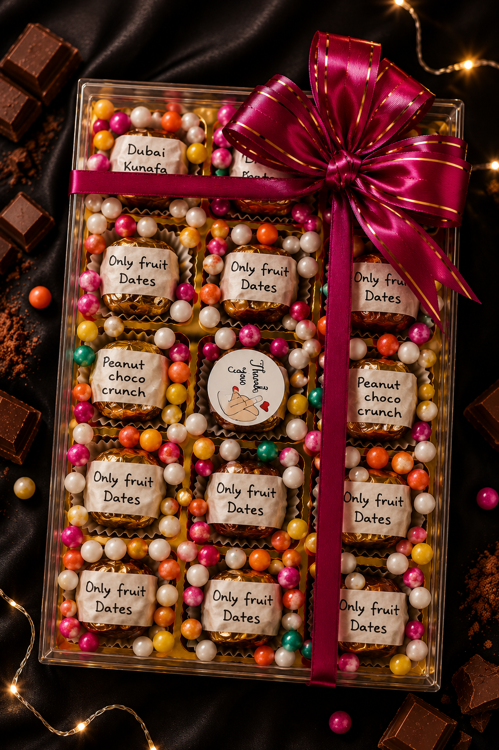 15boxes Luxury Heart Chocolate Gift Box – 15 Handmade Premium Chocolates - Image 1