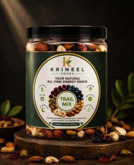 Krineel Foods Premium Trail Mix – Healthy Dry Fruits & Nuts Mix | 250g