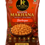 Krineel P889S Handpicked Raw Makhana - Barbeque Flavor | Premium Roasted Fox Nuts | Healthy Snack