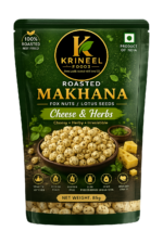 Krineel P889S Handpicked Raw Makhana - Cheese & Herbs Flavor | Premium Roasted Fox Nuts