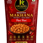 Krineel P889S Handpicked Raw Makhana - Peri Peri Flavor | Spicy Roasted Fox Nuts