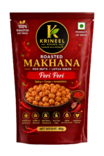 Krineel P889S Handpicked Raw Makhana - Peri Peri Flavor | Spicy Roasted Fox Nuts