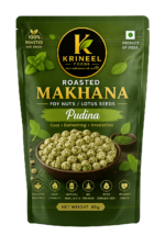 Krineel P889S Handpicked Raw Makhana - Pudina Flavor | Refreshing Mint Fox Nuts